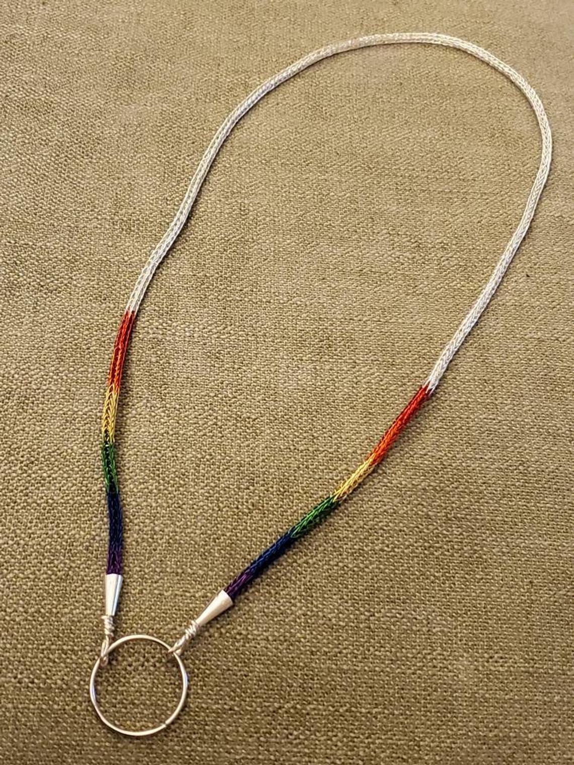 Silver w/ Pride Accent Necklace