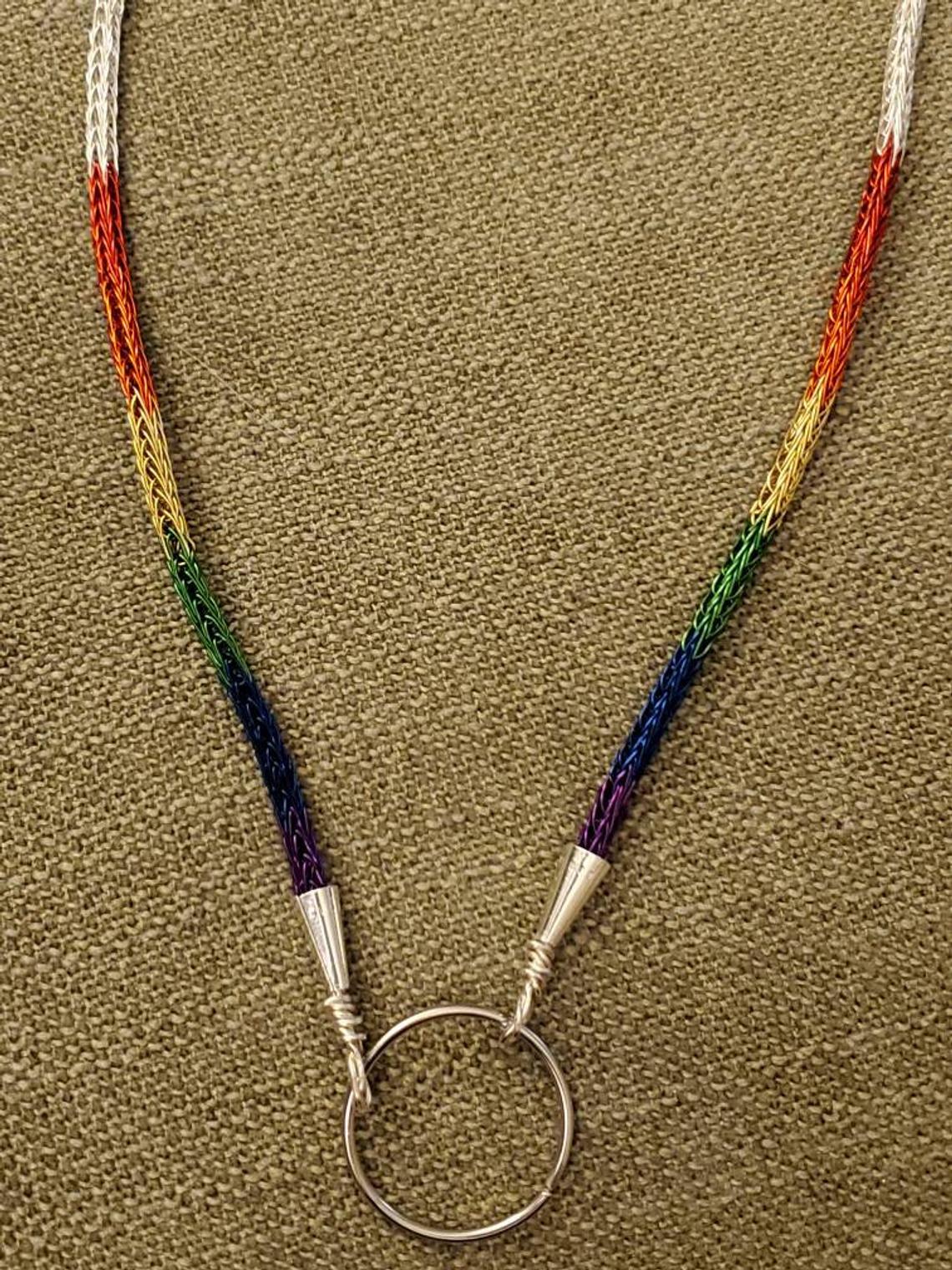 Silver w/ Pride Accent Necklace - Image 3